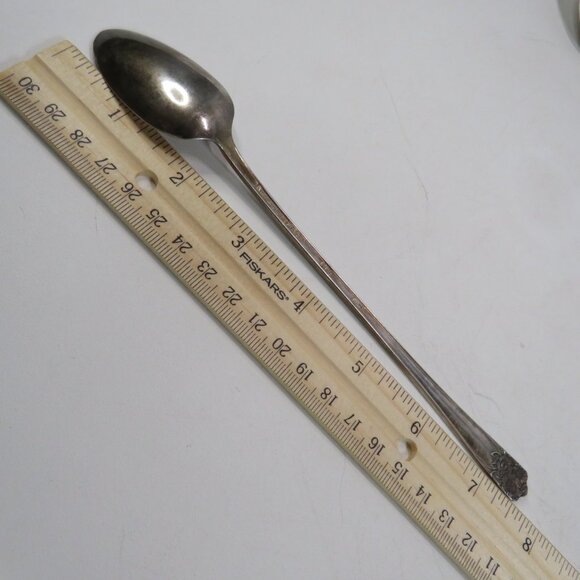 Ice Tea (6) Spoons SPRING CHARM floral WM Rogers & Sons co. 1963 - Picture 8 of 13